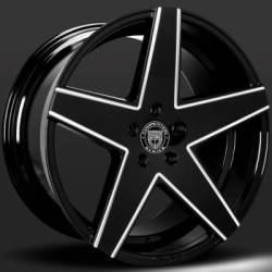 Lexani Mainz Black Machined Wheels
